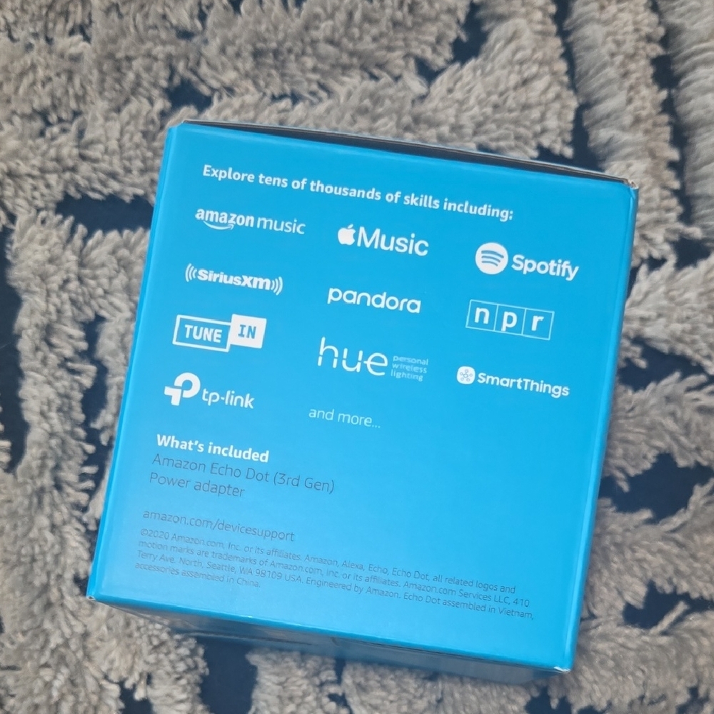 Amazon Echo Dot Smart Speaker - Blue and Gray - Picture 2 of 2